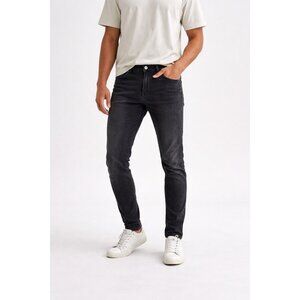 👖 Pull & Bear Washed Black Slim Fit Skinny Jeans 36 👖